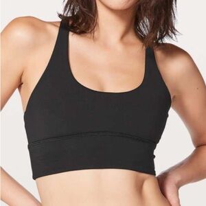 Lululemon Free To Be Moved Sports Bra Black Strappy 8